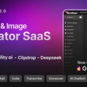 Artifism v4.2.0 - AI Content & Image Generator SaaS - nulled